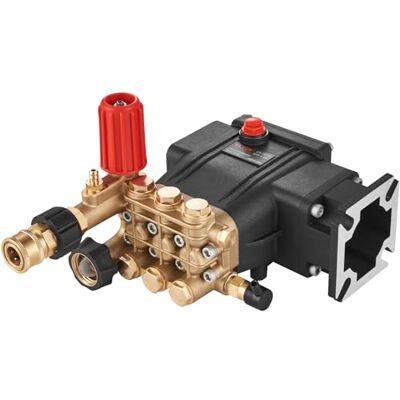 Pompa alta pressione VEVOR Triplex orizzontale - albero 34 - 3300 PSI - 30 GPM Pompa alta pressione VEVOR Triplex orizzontale - albero 34 - 3300 PSI - 30 GPM