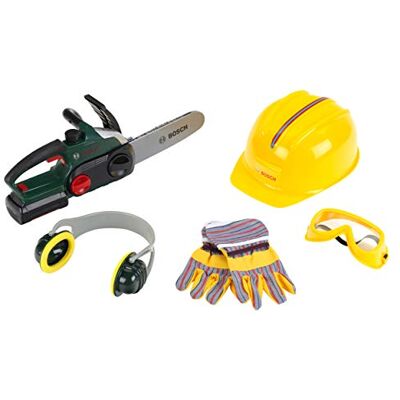 Theo Klein 8532 Motosega Bosch con Accessori, Sega alimentata a Batterie con Funzione Sonora e Luminosa, Inclusi Accessori, Giocattoli per Bambini dai 3 Anni in su Theo Klein 8532 Motosega Bosch con Accessori, Sega alimentata a Batterie con Funzione Sonora e Luminosa, Inclusi Accessori, Giocattoli per Bambini dai 3 Anni in su