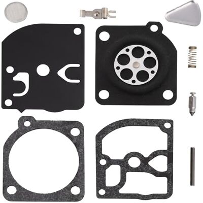 Aerzetix Kit di riparazione e membrana del carburatore per motosega compatibile con Husqvarna 40 , 51 , 55 , 240 , 245 Aerzetix Kit di riparazione e membrana del carburatore per motosega compatibile con Husqvarna 40 , 51 , 55 , 240 , 245