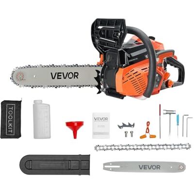 VEVOR Motosega a Gas da 40 cc Motosega a Scoppio da 355 mm 1,8 CV con Impugnatura Antiscivolo, con Doppio Serbatoio, per Taglio del Legno, Potatura degli Alberi e Disboscamento, Arancione Nero VEVOR Motosega a Gas da 40 cc Motosega a Scoppio da 355 mm 1,8 CV con Impugnatura Antiscivolo, con Doppio Serbatoio, per Taglio del Legno, Potatura degli Alberi e Disboscamento, Arancione Nero