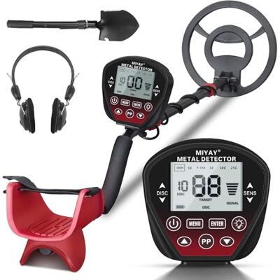 Generic Metal Detector Professionali, Metaldetector Portatile per Adulti, Bobina di Ricerca Impermeabile da 10", Display LCD, 5 modalità (Rosso) Generic Metal Detector Professionali, Metaldetector Portatile per Adulti, Bobina di Ricerca Impermeabile da 10", Display LCD, 5 modalità (Rosso)