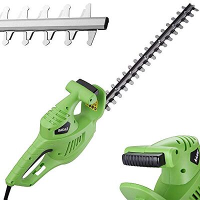 BAKAJI Tagliasiepi Elettrico Potenza 500W Sega Elettrica Taglia Siepi Tagliabordi Decespugliatore Giardino Lame in Acciaio e Manico Ergonomico Utensili Giardinaggio BAKAJI Tagliasiepi Elettrico Potenza 500W Sega Elettrica Taglia Siepi Tagliabordi Decespugliatore Giardino Lame in Acciaio e Manico Ergonomico Utensili Giardinaggio