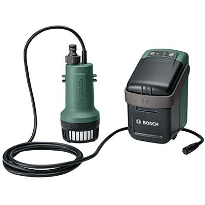 Bosch Pompa sommersa a batteria GardenPump 18V-2000 (senza batteria, sistema da 18 Volt, confezione in cartone) Verde Acqua Bosch Pompa sommersa a batteria GardenPump 18V-2000 (senza batteria, sistema da 18 Volt, confezione in cartone) Verde Acqua