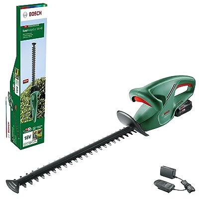 Bosch Home and Garden Tagliasiepi a Batteria EasyHedgeCut 18-45, 1 Batteria da 2.0 Ah, Sistema da 18 Volt, Lama da 45 cm, Confezione in Cartone Bosch Home and Garden Tagliasiepi a Batteria EasyHedgeCut 18-45, 1 Batteria da 2.0 Ah, Sistema da 18 Volt, Lama da 45 cm, Confezione in Cartone
