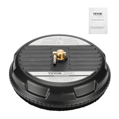 VEVOR Idropulitrice per Superfici in Acciaio Inossidabile con 4 Ruote, 206,8 bar Max, Connettore Rapido 1/4, 2 Ugelli di Spruzzo, Doppia Impugnatura, per Cemento, Patio, Marciapiede 385 mm VEVOR Idropulitrice per Superfici in Acciaio Inossidabile con 4 Ruote, 206,8 bar Max, Connettore Rapido 1/4, 2 Ugelli di Spruzzo, Doppia Impugnatura, per Cemento, Patio, Marciapiede 385 mm