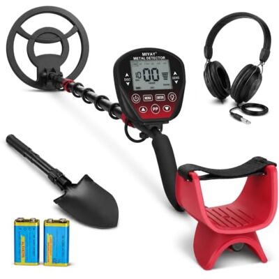 Generic Metal Detector Professionali Portatile con Display LCD per Adulti (Rosso) Metal Detector Oro Bobina di Ricerca IP68 Impermeabile da 10 Generic Metal Detector Professionali Portatile con Display LCD per Adulti (Rosso) Metal Detector Oro Bobina di Ricerca IP68 Impermeabile da 10