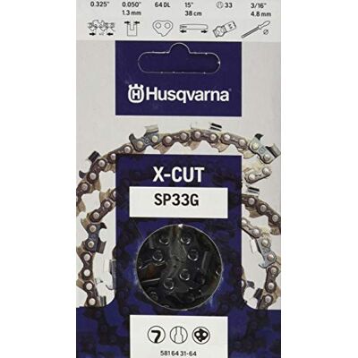 Husqvarna 5018406-64 15 "0.325 Pitch 0.050 Gauge Tipo H30 Lowvib 64 Link azionamento Catena di motosega Husqvarna 5018406-64 15 "0.325 Pitch 0.050 Gauge Tipo H30 Lowvib 64 Link azionamento Catena di motosega