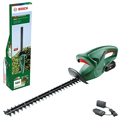 Bosch Tagliasiepi a batteria EasyHedgeCut 18V-44-11 (1 batteria da 2,0 Ah, sistema 18 Volt, lunghezza lama 44 cm, per tagliare siepi più piccoli; in confezione di cartone) Bosch Tagliasiepi a batteria EasyHedgeCut 18V-44-11 (1 batteria da 2,0 Ah, sistema 18 Volt, lunghezza lama 44 cm, per tagliare siepi più piccoli; in confezione di cartone)