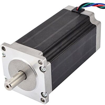STEPPERONLINE NEMA 23 Motore passo-passo 3NM 4.2A 4 fili Albero da 10mm per lastre di fresatura CNC Plasma STEPPERONLINE NEMA 23 Motore passo-passo 3NM 4.2A 4 fili Albero da 10mm per lastre di fresatura CNC Plasma