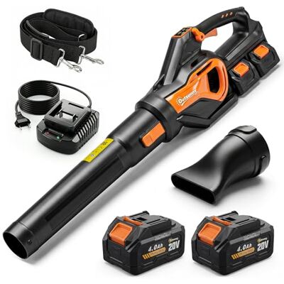 Outsunny Soffiatore a Batteria 20V, Motore Brushless 900W, Turbo Boost Outsunny Soffiatore a Batteria 20V, Motore Brushless 900W, Turbo Boost