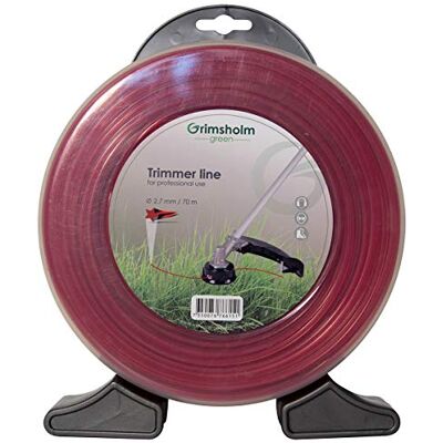 Grimsholm Green Filo per decespugliatore, Star, rosso, 2.7 mm, 70 m Grimsholm Green Filo per decespugliatore, Star, rosso, 2.7 mm, 70 m