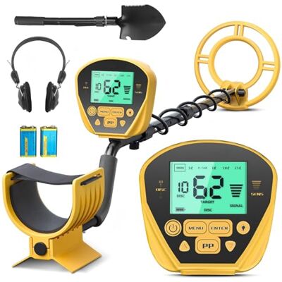 Generic Metal Detector Professionali, Metaldetector Portatile per Adulti, Bobina di Ricerca Impermeabile da 10", Display LCD, 5 modalità (Giallo) Generic Metal Detector Professionali, Metaldetector Portatile per Adulti, Bobina di Ricerca Impermeabile da 10", Display LCD, 5 modalità (Giallo)