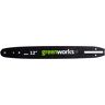 GreenWorks Original Guide Bar for Chainsaw (30 cm Replacement Bar Suitable for the Chainsaws G40CS30 and GD24CS30 by )