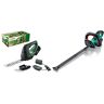 Cesoia per erba a batteria AdvancedShear 18V-10, verde & Bosch  LI Tagliasiepi 1 batteria, sistema 18 volt, lunghezza di taglio 50 cm, distanza lama 20 mm, in scatola