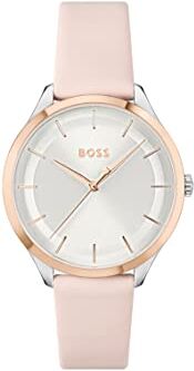 Boss Orologio Analogico al Quarzo da Donna con Cinturino in Pelle Rosato