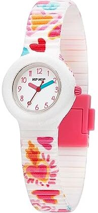 Hip Hop , Collezione Kids Fun, Orologio Bambina, Cinturino in Silicone, Indici e Sfere Colorate, Cassa 28 mm, Movimento al Quarzo, Resistente all'Acqua, Lunghezza Regolabile