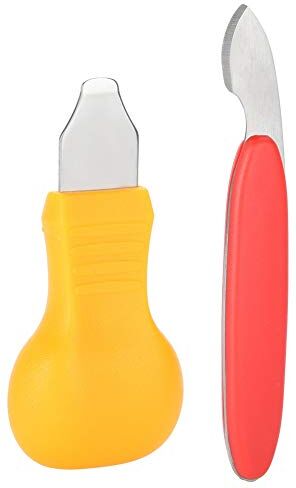 needlid Apriscatole in acciaio e plastica giallo e rosso, coltello apri-orologio, pratico per orologiaio Strumenti per la riparazione di orologi Accessori per orologiai per la riparazione di orologi