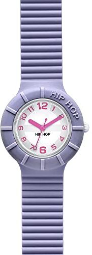 Hip Hop Watches Orologio da Donna Fairy Violet  Collezione Numbers Cinturino in Silicone Impermeabile 5 ATM Cassa 32mm Lilla