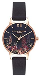 Burton Orologio Analogico al Quarzo da Donna con Cinturino in Pelle Nero