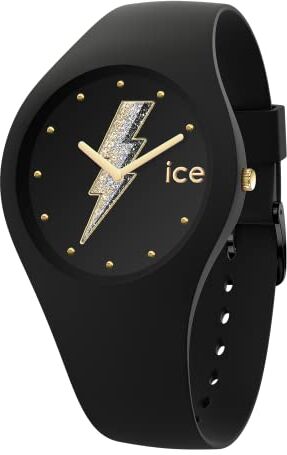 ICE glam rock Electric black Orologio nero da Donna con Cinturino in silicone  (Medium)