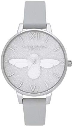 Burton Orologio Analogico al Quarzo da Donna Con Cinturino In Nylon Grigio