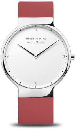 BERING Analogico Quarzo Max RenÃ Orologio con Cinturino in Silicone Cinturino e Vetro zaffiro Unisex