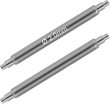 masar Diametro da 1,78 a 2,5 mm Premium INOX 316L (spaziatura da 6 a 44 mm) Barrette a molla per cinturini da orologio 2 o 4 pezzi, Xds Ø 2,0 mm inox 316 l – 1,1 mm 2 pezzi, 19 to 20mm