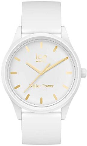 ICE solar power White gold Orologio bianco da Donna con Cinturino in silicone  (Medium)