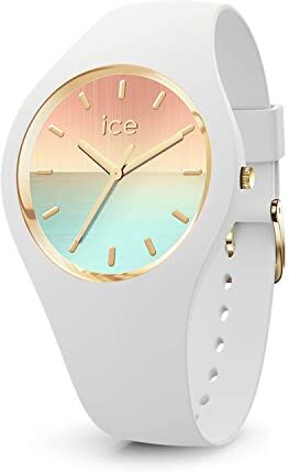 ICE sunset Golden horizon Orologio bianco da Donna con Cinturino in silicone  (Medium)