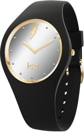 ICE glam rock Metallic Orologio nero da Donna con Cinturino in silicone  (Small)