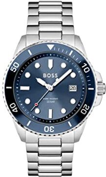 Boss Orologio Analogico al Quarzo da uomo Collezione ACE con cinturino in acciaio inossidabile o silicone Light Blue