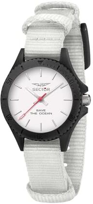 Sector Orologio da Donna, Collezione Save the Ocean, in Plastica Riciclata, Nylon Riciclato,