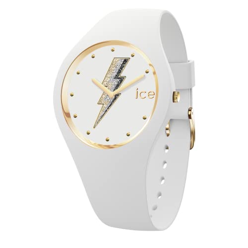 ICE glam rock Electric white Orologio bianco da Donna con Cinturino in silicone  (Small)