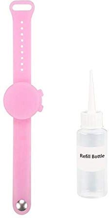 SHOP-STORY – Protezione protettiva Pink: il cinturino dispenser di gel idroalcolico a forma di orologio