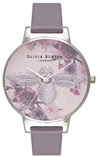 Burton Orologio Analogico al Quarzo da Donna con Cinturino in Pelle Grigio