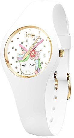 ICE fantasia Unicorn white Orologio bianco da Bambine con Cinturino in silicone  (Extra small)