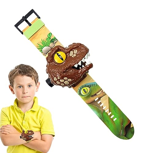 puzzlegame Orologi elettronici di dinosauro   Orologio elettronico per bambini con dinosauro con 24 modelli,Orologio elettronico per bambini per bambini