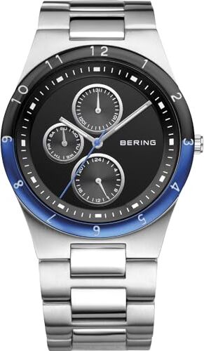 BERING Uomo Analogico Quarzo Classic Orologio con Cinturino in Acciaio inossidabile Cinturino e Vetro zaffiro