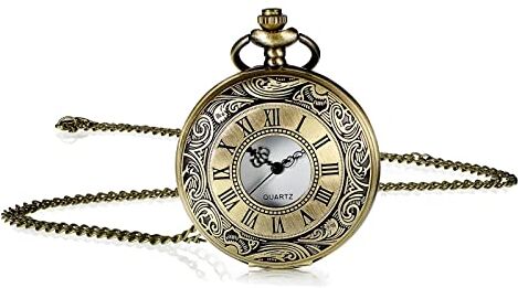 Cerioll Orologio da Tasca da Uomo, Orologio da Taschino, Orologio da Tasca da Uomo con Catena, Orologio da Taschino con Catena, Orologio da Tasca al Quarzo con Catena, Orologio da Taschino al Quarzo