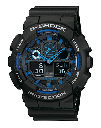 Casio G-Shock Orologio per Uomo, Analogico Digitale, Impermeabile fino a 20 bar, Azzurro/Nero