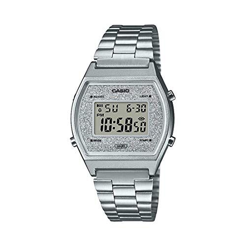 Casio B640WDG-7DF Orologio unisex in acciaio inossidabile al quarzo digitale, Argento, 38.9×35×9.9mm, Sport