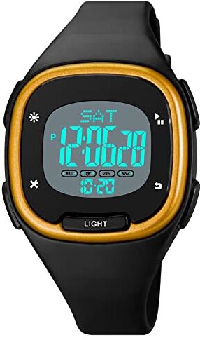 Forrader rologi digitali per le donne di moda sport all'aperto impermeabili ragazze orologi con cinturino in silicone cronometro sveglia calendario LED multifunzione orologio da polso da donna