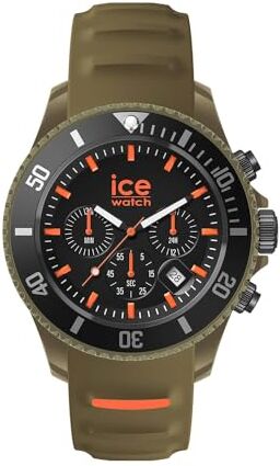 ICE chrono Khaki orange Orologio verde Unisex con Cinturino in plastica  (Medium)