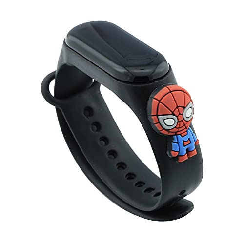 generico Orologio digitale braccialetto in silicone bambino bambina Sportivo cartoni animati cinturino compatibile xiaomi mi band (Spider)