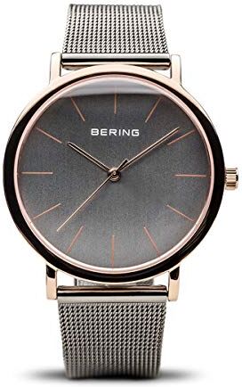 BERING Donna Analogico Quarzo Classic Orologio con Cinturino in Acciaio inossidabile Cinturino e Vetro zaffiro