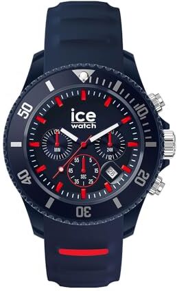 ICE chrono Dark blue Red Orologio blu Unisex con Cinturino in plastica  (Medium)