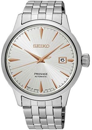 Seiko Orologio Analogico Automatico Uomo con Cinturino in Acciaio Inox