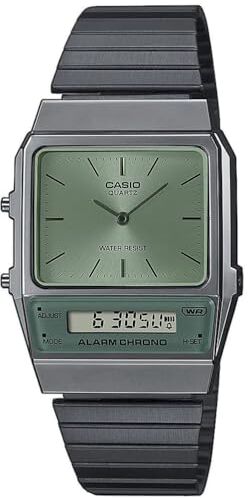 Casio Orologio Analogico-Digitale al Quarzo Uomo con Cinturino in Acciaio Inossidabile