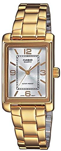 Casio Orologio Analogico al Quarzo Donna con Cinturino in Acciaio Inossidabile