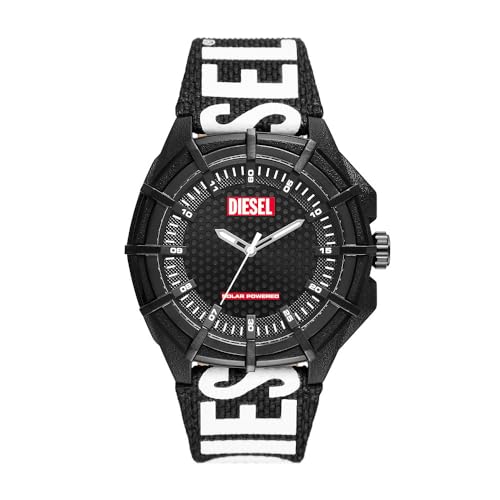 Diesel Orologio Framed da uomo a tre sfere realizzato con olio di ricino nero,